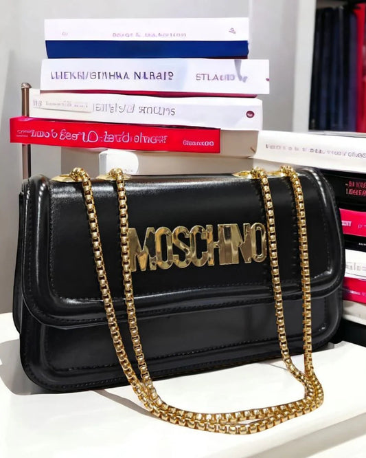 Moschino Inspired Chain Shoulder Bag