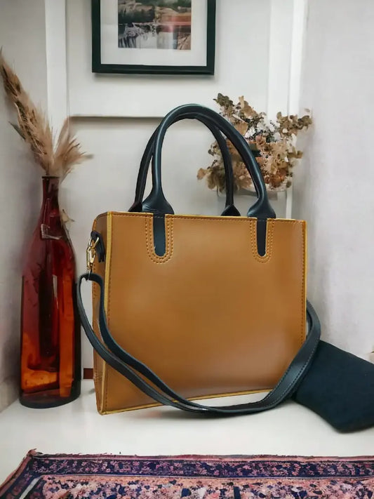 Dam Dam Tote Bag for Women – Minimalist Leather Handbag in Pakistan