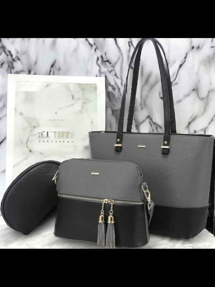 Elegant 3-Piece Hand Carry Bag for Women – Premium Style