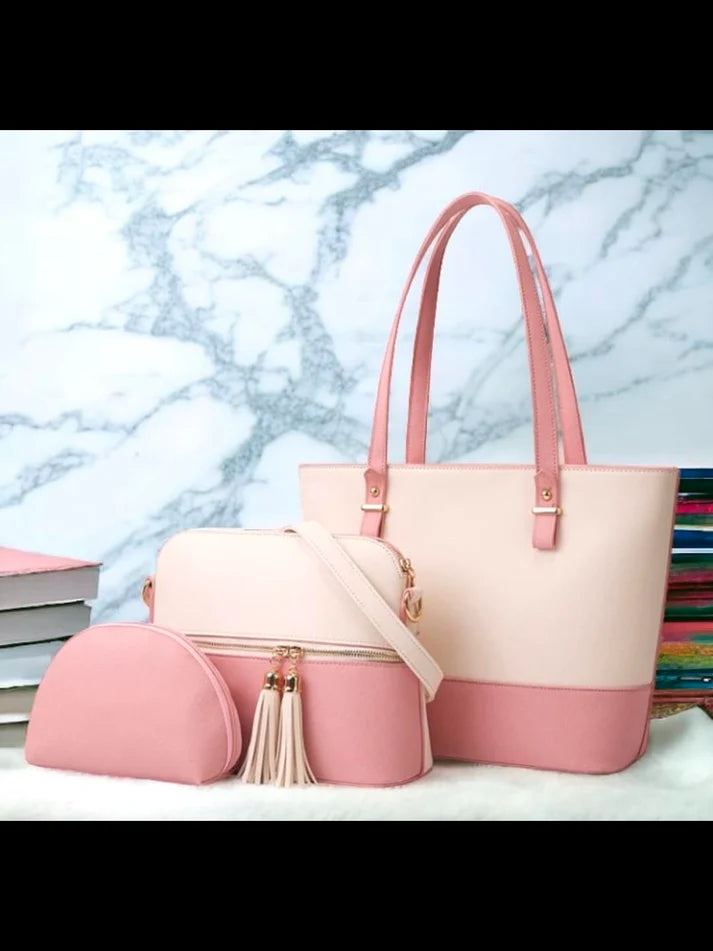 Elegant 3-Piece Hand Carry Bag for Women – Premium Style