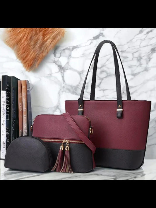 Elegant 3-Piece Hand Carry Bag for Women – Premium Style