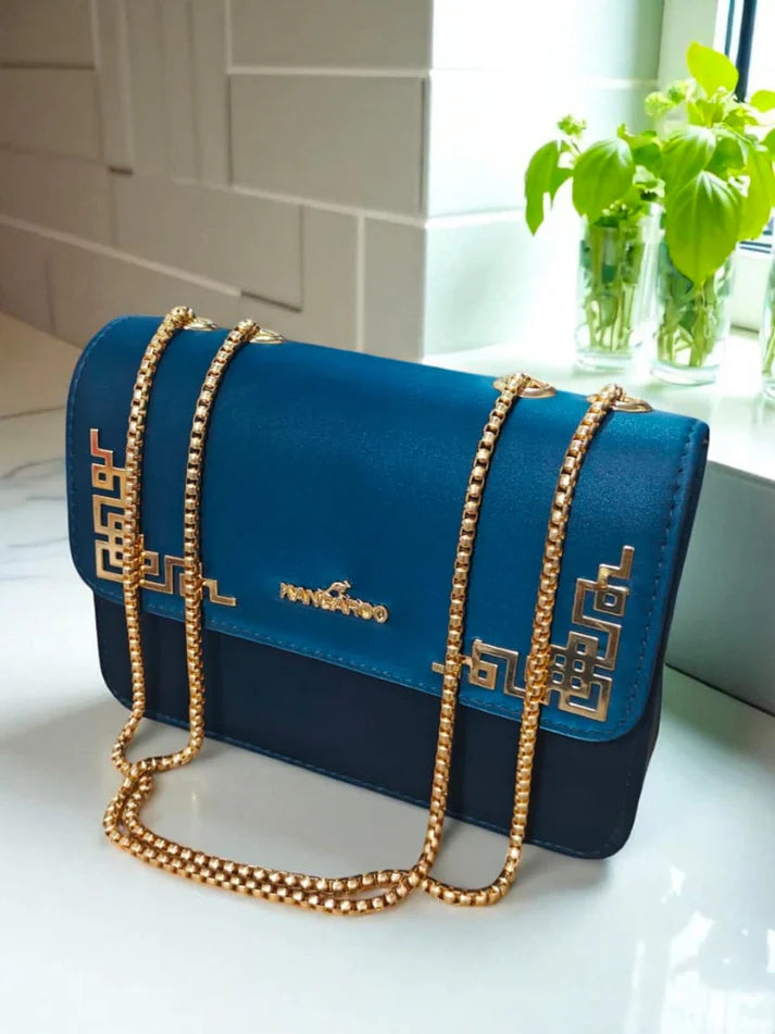 Golden Grace Box Bag for Women in Pakistan